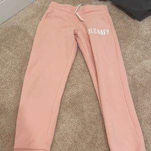 Old Navy Girls Pink Logo Sweats (M 8)